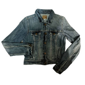 American Eagle Outfitters Blue Denim Jacket Womens Size M